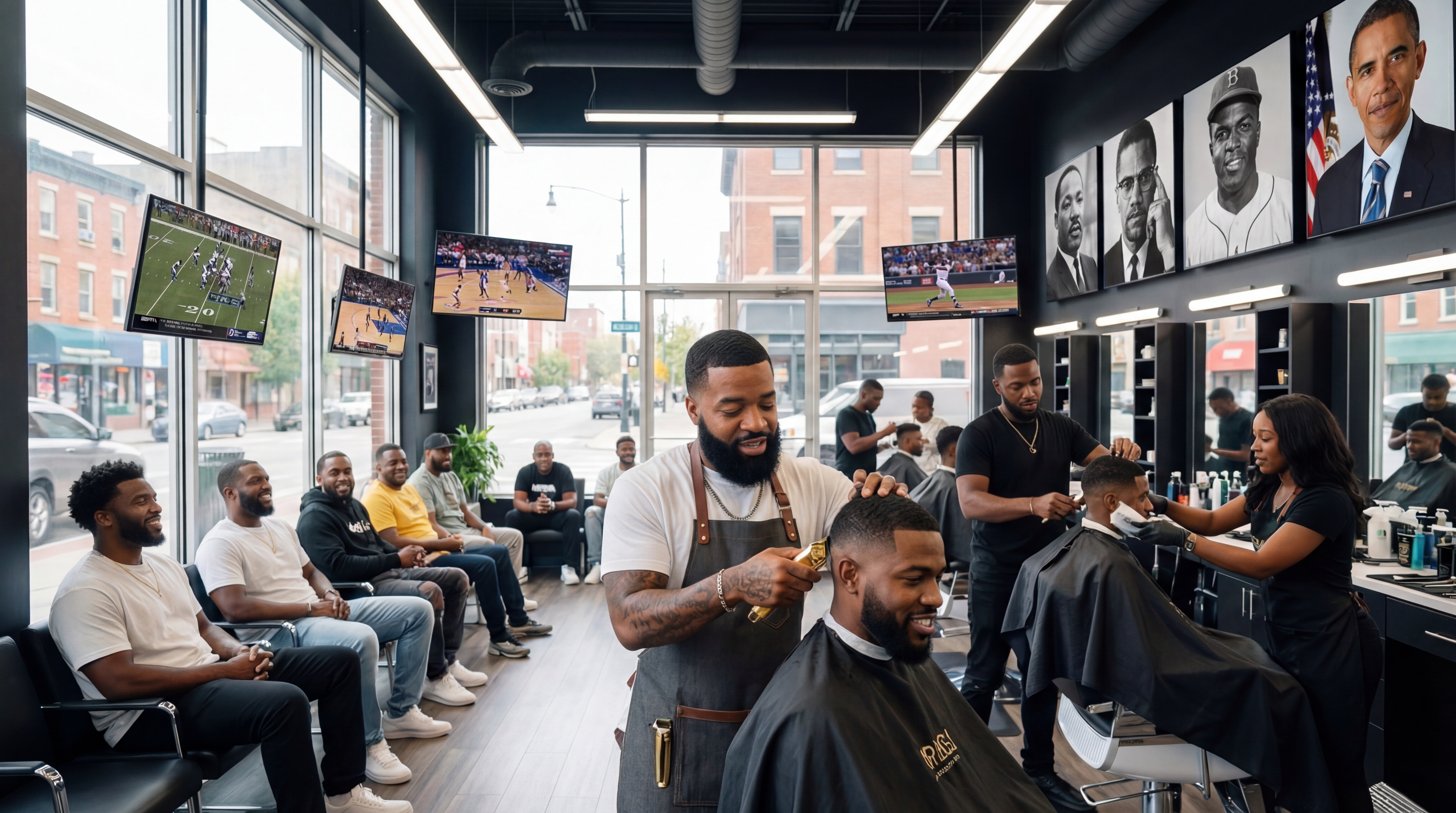 Jay the Master Barber at work