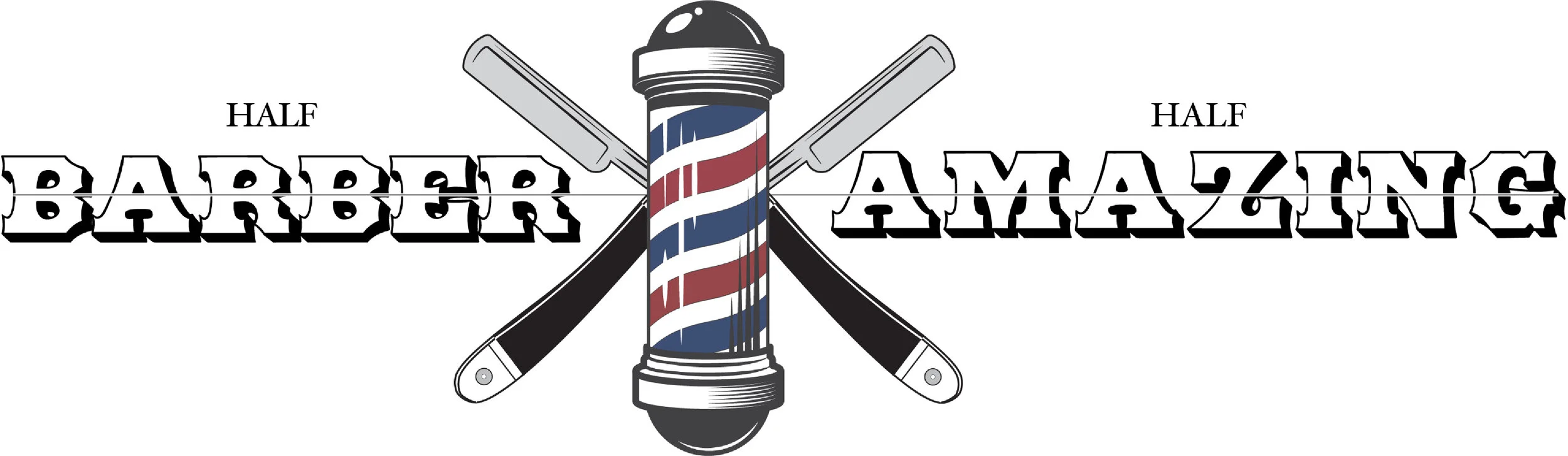 Half Barber Half Amazing Logo